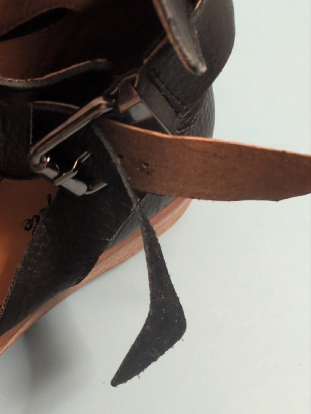 Free People, Black, Leather Ankle-Strap Gladiator Sandals, Size 39, U.S. 9 - Picture 11 of 12